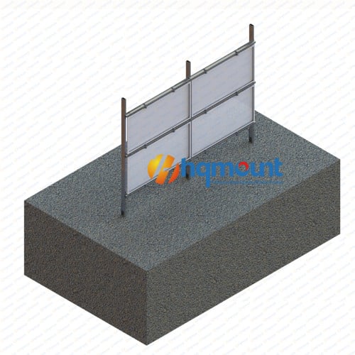 HQ-GT5 Solar Vertical Ground Mount